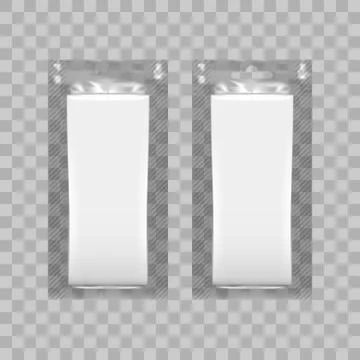 Blank Plastic Pack For Tissue Paper Or Wet Wipe Stock Illustration