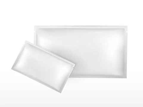 Blank plastic package for cosmetics set Stock Illustration