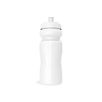 Blank Plastic White Bottle template isolated on a white background Stock Illustration
