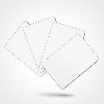 Blank playing cards Stock Illustration