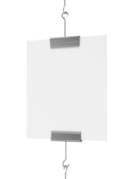 Blank post hanging Illustrazione stock