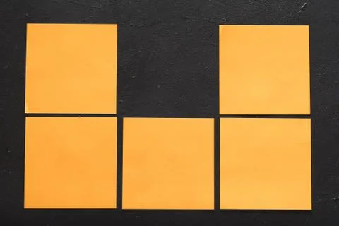 Blank post it notes tasks ideas memos empty space Stock Photos