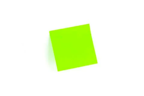 Blank post-it with shadow Stock Illustration