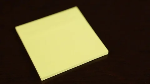 Blank Post It Sticky Note Stock Footage 79470173