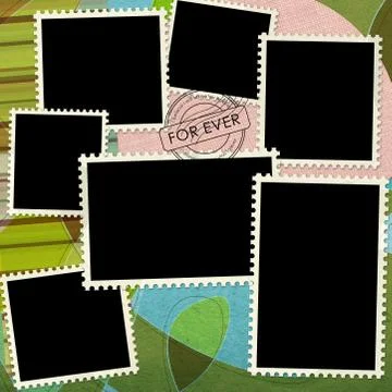 Blank Postage Stamp background Stock Photos