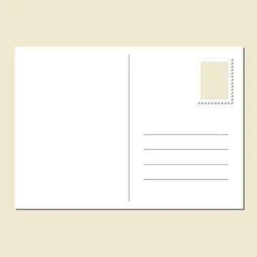 Blank postcard Stock Illustration