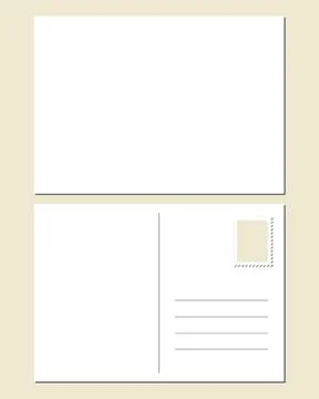 Blank postcard Stock Illustration