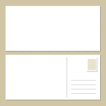 Blank postcard Stock Illustration