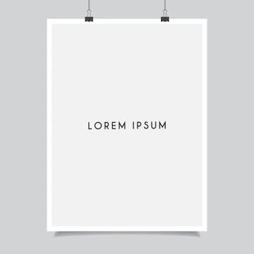 Blank poster frame Stock Illustration
