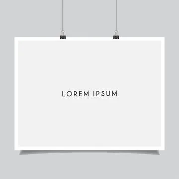 Blank poster frame Stock Illustration