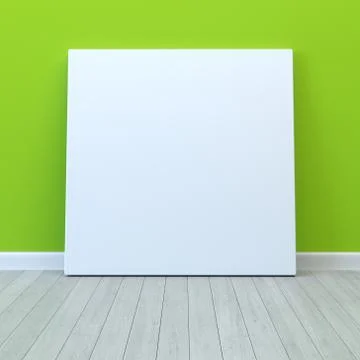 Blank poster in room イラスト素材