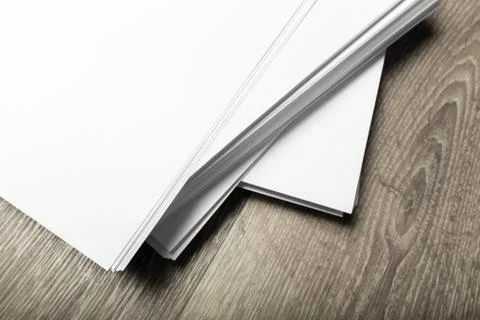 Blank  poster on wood to replace your design Stock Photos