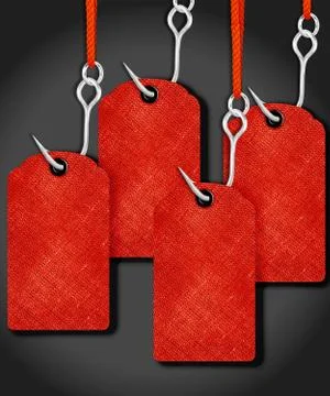 Blank price tags Stock Photos