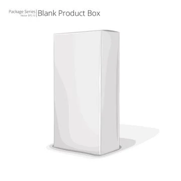 Blank Product Box. Stock Illustration