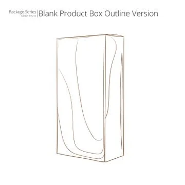 Blank Product Box. Stock Illustration