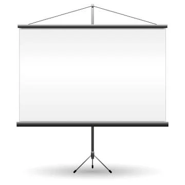 Blank Projection screen, vector Stock Illustration