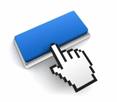 Blank push button 3d illustration Stock Illustration