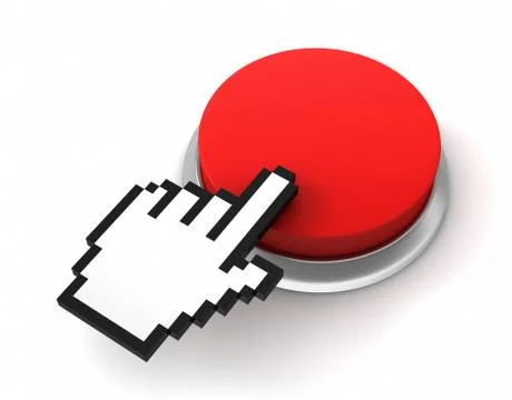 Blank push button  3d illustration Stockillustratie