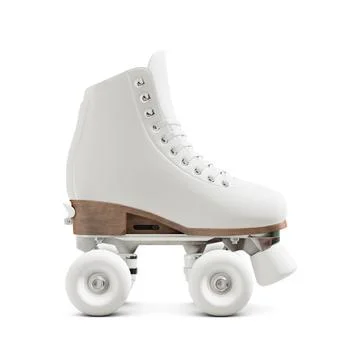 A blank Quad Roller Skate isolated on a white background Stock Illustration