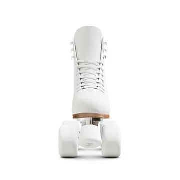A blank Quad Roller Skate isolated on a white background Stock Illustration