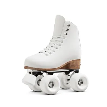 A blank Quad Roller Skate isolated on a white background Stock Illustration