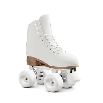 A blank Quad Roller Skate isolated on a white background Stock Illustration