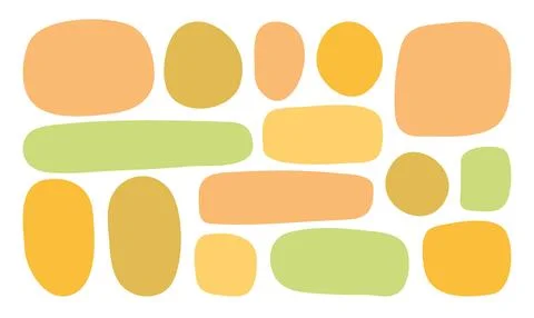 Blank quote Frames template collection in Doodle style. Hand drawn minimalist Stock Illustration