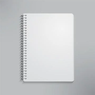Blank realistic spiral notebook イラスト素材