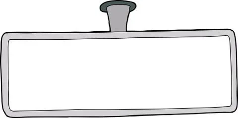 Blank rear mirror Stock Illustration