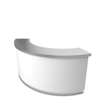 Blank reception counter Stock Illustration