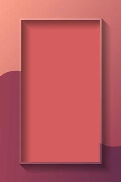 Blank rectangle colorful abstract frame background. Good for banner, social m Illustrazione stock