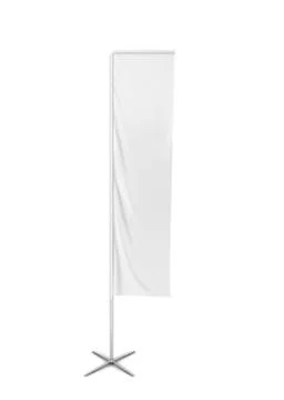 Blank rectangle flag banner Stock Illustration