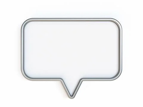 Blank rectangle signboard pin 3D Stock Illustration
