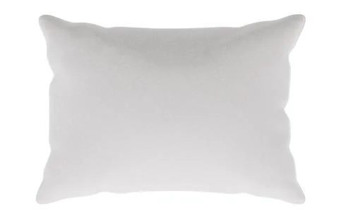 Blank rectangular decorative pillow mockup, side and front views. 3d renderin Stock Illustration
