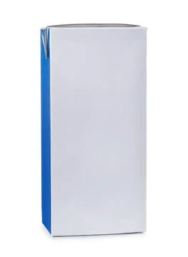 Blank rectangular packaging carton drink box Blank rectangular packaging c... Stock Photos
