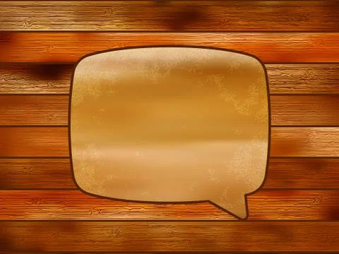 Blank Recycle paper Speech Bubble.  + EPS8 Stock Illustration