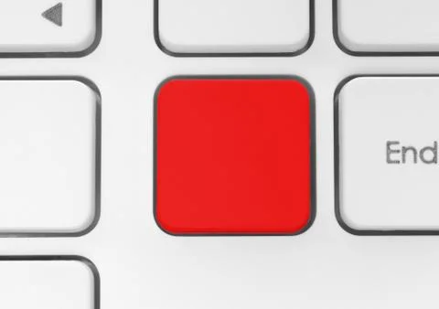 Blank red button. Stock Photos