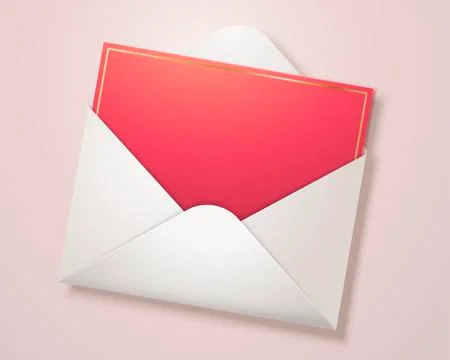 Blank red card Stock Illustration