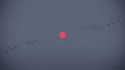 Blank red graphic shape flat animation on blue Stock-Footage 71356973