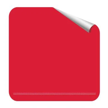 Blank Red Label for offer Stock Illustration