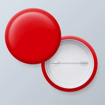 Blank Red Vector Badges Stock Illustration