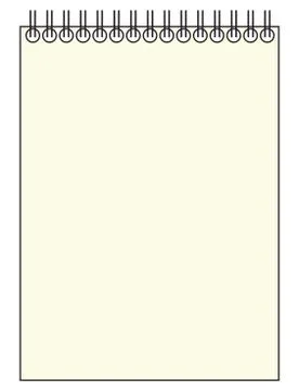 Blank Reporter Notepad Stock Illustration