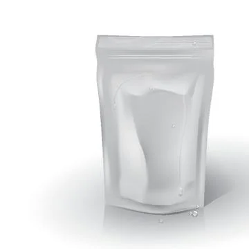 Blank Resealable Package 스톡 일러스트