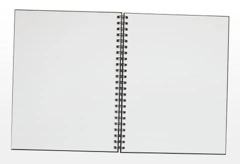 Blank ring binder pad border Stock Photos