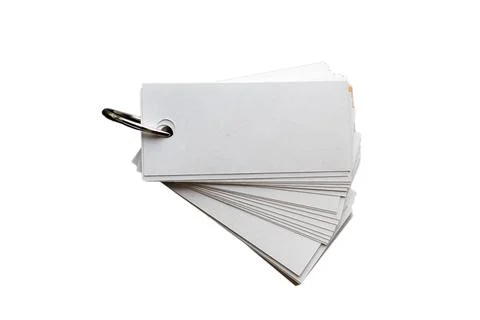 Blank ring memo on white background Stock Photos
