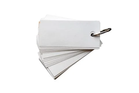 Blank ring memo on white background Stock Photos