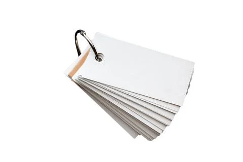 Blank ring memo on white background Stock Photos