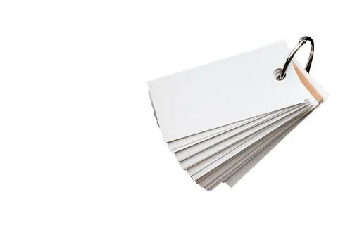 Blank ring memo on white background Stock Photos