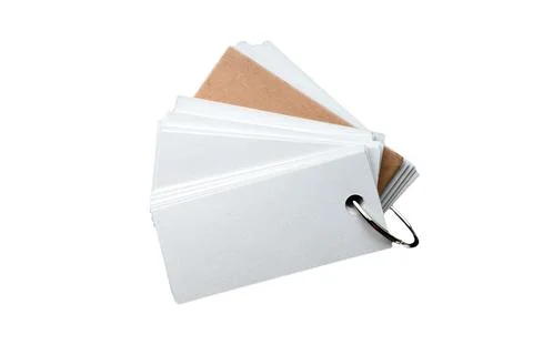 Blank ring memo on white background Stock Photos
