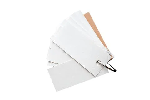 Blank ring memo on white background Stock Photos
